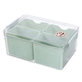 thumbnail image 4 of Shoreew Refrigerator Storage Box with 4 Detachable Bins Clear Lid Large Capacity Rectangle Fridge Vegetables Fruits Organizer Holder Kitchen Food Container, 4 of 7