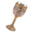thumbnail image 4 of Nordic Viking Goblet Retro Resin Stainless Steel Beer Cup for Cocktails Whisky Red Wine, 4 of 21