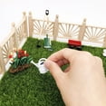 thumbnail image 5 of 1/12 Ensemble de Maison de Poupée Fée Équipement de Jardin Outils Arrosage Peut Charrette Rouge, 5 of 5