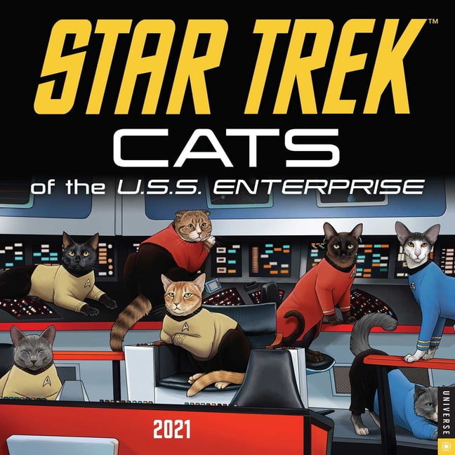 Star Trek: Cats of the U.S.S. Enterprise 2021 Wall Calendar (Calendar) -  Walmart.com