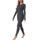 thumbnail image 4 of INSPIRAR CHIC Conjuntos de Ropa Interior Térmica para Mujeres con Aberturas para el Pulgar, Manga Larga con Leggings, Conjunto de Pijamas de Capa Base para Invierno en Color Gris, 4 of 6