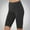 Black, variant on Frostluinai Biker Shorts for Women Elastic Waisted Ribbed Knit Shorts Stretchy Slim Fit Yoga Sport Shorts Solid Color Comzy Leggings