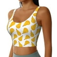 thumbnail image 2 of Sports Bras For Women Workout Tank Tops, Cute Gold Pear Fruit Running Vest With Removable Cups, 2 of 2