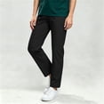 thumbnail image 2 of Dagugfen Womens Scrub Pants Loose Fitted Elastic Waist Breathable Straight Leg Workwear Uniform Pants with Pockets, 2 of 7