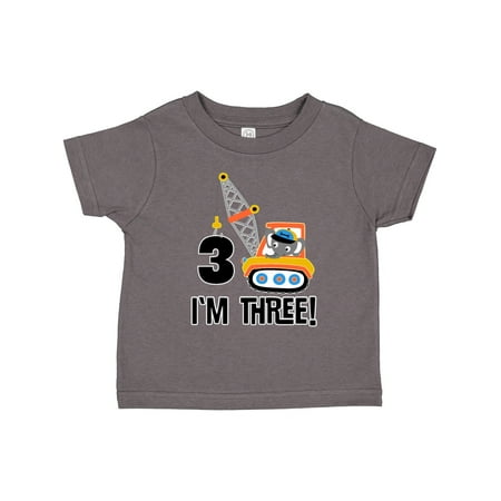 

Inktastic 3rd Birthday Construction Truck Boys Boys Toddler T-Shirt