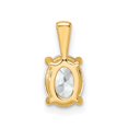 thumbnail image 3 of Auriga Fine Jewelry 14K Yellow Gold LG Diamond 1 ct Oval 4 Prong Pendant for Women (Clarity- VS, Color- DEF), 3 of 6