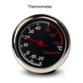 thumbnail image 3 of Compact 45mm Thermometer Plastic Round Temperature Gauge Double Metal Temp Monitor Test Fitting for Household Auto, 3 of 5