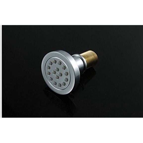 Cascada Modern Solid Brass 16-nozzle Round Body Spray Jets Shower, Polished Chrome