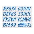thumbnail image 3 of STIFFIE Whipline Blue / Metallic Silver 3" Alpha-Numeric Identification Custom Kit Registration Numbers & Letters Marine Stickers Decals for Boats & Personal Watercraft PWC, 3 of 8