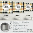thumbnail image 4 of Designart "Classic Plaid Elegance" 0 Cream Large Square Mirror - Square Bedroom Mirror Printed Wall Decor - Vintage Square Printed Wall Mirror Art, 4 of 5