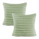 thumbnail image 1 of Funda de almohada decorativa de felpa de piel sintética de doble cara de 2 piezas para sofá, dormitorio, con rayas difusas, funda de almohada suave, funda de cojín, 1 of 5