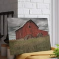 thumbnail image 5 of U R There Photography Horton Hilltop Red I Rustic Farmhouse Tempered-Glass Cutting Board 8"x 11", 5 of 8