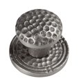 thumbnail image 1 of The Copper Factory Solid Cast Copper Small Round Backplate in Satin Nickel Finish - CF101SN, 1 of 1