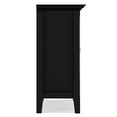thumbnail image 5 of Simpli Home Amherst 32 inch Wide Solid Wood Transitional Low Storage Cabinet in Black, 5 of 13