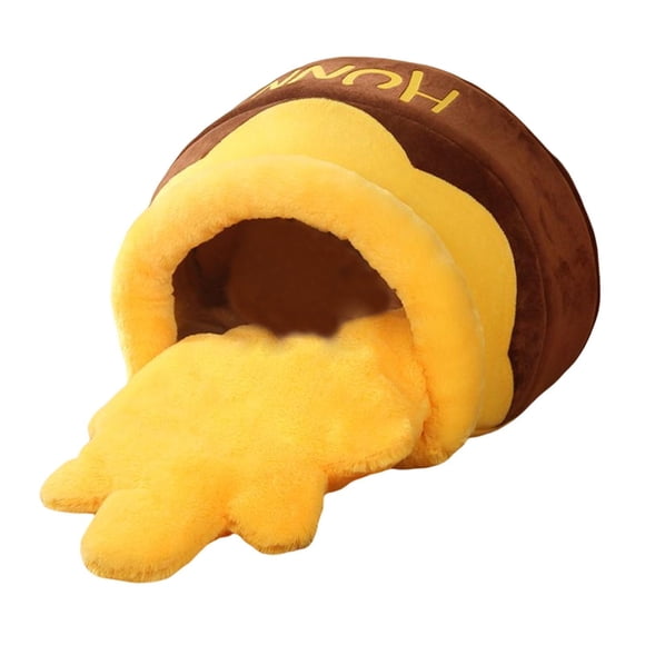 Methold Honey Pot Pet Cat Bed Soft Cave Nest Sleep with Kennel Bed  Mat Type2 NO2