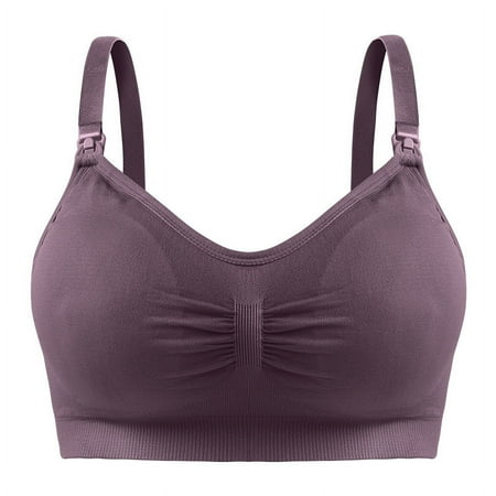 Adjustable nursing bra top buckle wireless underwear pregnant women push up anti-sagging nursing bra with breast pad