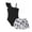 AB88 Black2, variant on Bainana Girls Swimsuit Kids 2 Pieces Tankini Swimwear Floral Print One Shoulder Rash Guard And Ruffled Skirts Beach Wear For And Youths 9-10 Years Army Green
