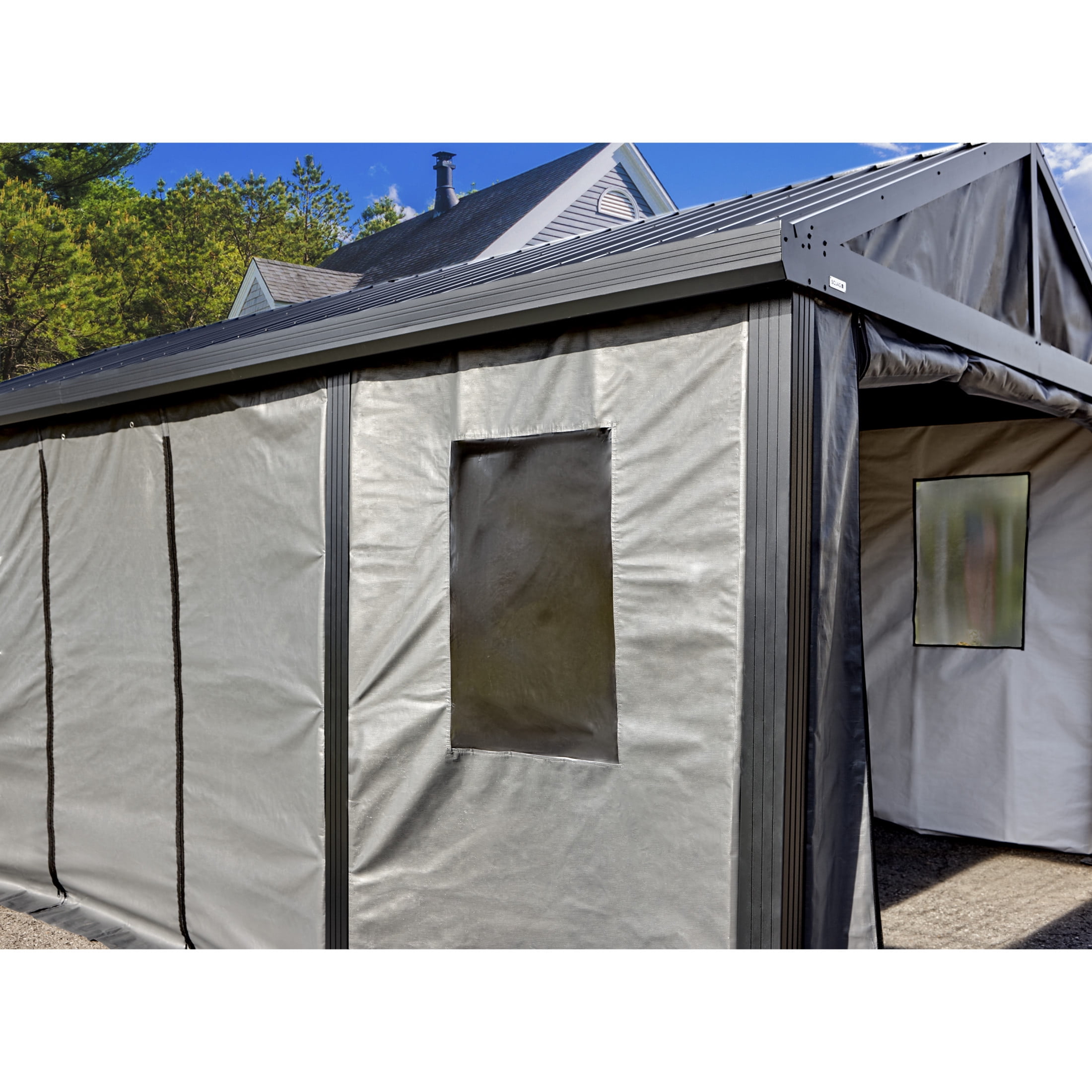 Sojag Samara 20 x 12 x 10 ft Charcoal Enclosure Kit For Carport
