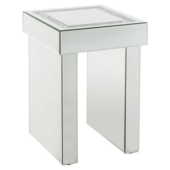 ACME Noralie Square End Table in Mirrored