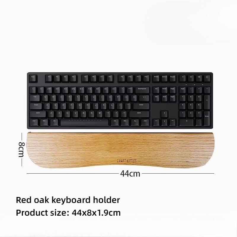 Walnut Wood Keyboard & Mouse Wrist Rest Set, Ergonomic Palm Support Pad for PC/Laptop, Creative Desktop Computer Wrist Rest Combo