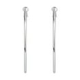 thumbnail image 2 of suxuMhao Hoop Earrings - 2in Metal Silvery Hoop Earrings,Circle earrings, Hypoallergenic Earrings, Silvery Earrings, 1 Pair (2 Pieces) - Fashion Earrings for Daily & Special Occasions, 2 of 2