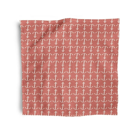 

Simply Daisy 18 x 18 Orange Anchored Napkins Set of 4