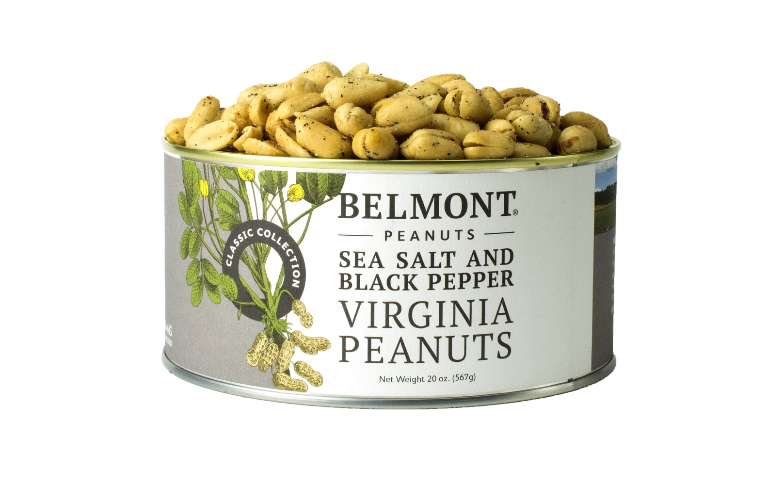Belmont Peanuts Sea Salt & Black Pepper Virginia Peanuts, 20 oz