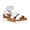 White, variant on CUSHIONAIRE Women's Naomi Cork Wedge Sandal  Wide Widths Available