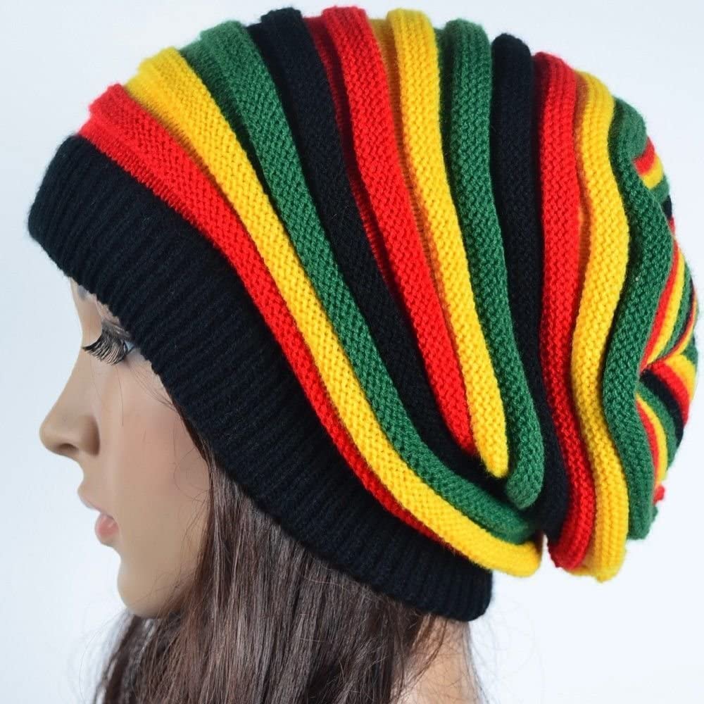 Multi-Colour Jamaican Rasta Hat Slouchy 