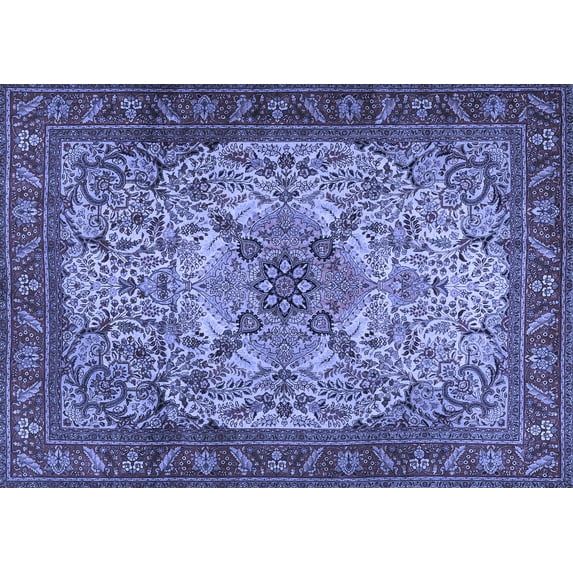 Ahgly Company Indoor Rectangle Persian Blue Traditional Area Rugs, 2' x 3'