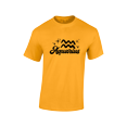 thumbnail image 2 of Respect My Tshirt - Aquarius Zodiac Sign Graphic T-Shirt, Astrology Symbol Design, Crew Neck, Gold, Small, 2 of 5