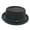 Blackish Green, variant on Unisex Mesh Straw Pork Pie Hat Short Rolled Brim Panama Fedora Hat Retro Trilby Jazz Cap Summer Beach Flat Top Boater Sun Cap Wine One Size