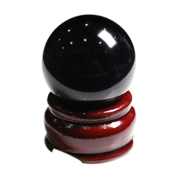Hot6sl Ofertas y Liquidaciones Bola de Cristal Obsidiana Original Piedra Molienda Obsidiana Matriz de Siete Estrellas Piedra Energética Feng Shui Bola de Apertura Regalo