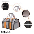 thumbnail image 2 of Bolso de viaje para gatos al aire libre, bolso plegable para mascotas, bolso de viaje para mascotas (gris claro S) Likrtyny Libre de BPA, 2 of 3