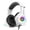 White, variant on Wired Gaming Headsets for PS4 PS5 Switch Xbox One PC with 3.5MM,RGB Light, Noise Canceling Mic,Surround Sound,Over Ear Muffs Gaming Headphones,White