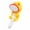 Orange, variant on Kids’ Animal-Shaped Handheld Shower Head – Green ABS Baby Bath Sprayer with Toy Design for Toddlers (Plastic)