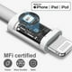 thumbnail image 4 of Cargador para iPhone 14 13 12 11, [Certificado Apple MFi] Cargador Rápido para iPhone de 20 W con Cable Lightning de 6 Pies, Cargador de Pared USB C, Adaptador de Carga Rápida para iPhone 14/13/12/11/Pro/Max/XR/XS/SE/8 iPad AirPods, 4 of 8