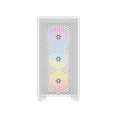 thumbnail image 2 of CORSAIR 3000D RGB AIRFLOW Mid-Tower PC Case - White - 3x AR120 RGB Fans - Four-Slot GPU Support – Fits up to 8x 120mm fans - High Airflow Design, 2 of 4