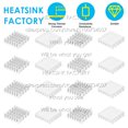 thumbnail image 1 of Ventilateurs en Aluminium 19x19x5mm & Radiateur de Refroidissement pour MOS GPU IC Puce Électronique Argent Sans Ruban 20 Pcs, 1 of 6