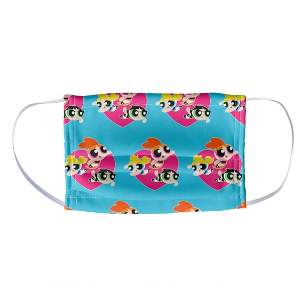 Powerpuff Girls Heart Pattern 1 Ply Reusable Face Mask Covering Kids Walmart Com