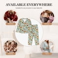 thumbnail image 7 of Kdxio Mushroom House Insect Frog Women's Pajama Sets Long Sleeve Button Down Sleepwear Nightwear Soft Pjs Lounge Sets-XX-Large, 7 of 7