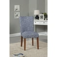 thumbnail image 1 of HomePop Chaise de Salle à Manger d'Appoint Classique Parsons Rembourrée, Bleu Marine (Ensemble de 2), 1 of 6