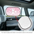 thumbnail image 4 of Yuyamidu Rabbit Shade for Car Windows Pink Heart Car Window Shade for Baby 2 Pack Sun Blocker for Car Windows Baby Window Car Shades for Kids Car Accessories, 4 of 7