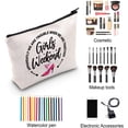 thumbnail image 4 of Girls Weekends Survival Kit Bachelorette Party Gift Apparently We Are Trouble When We Are Together Makeup Bag, 4 of 5