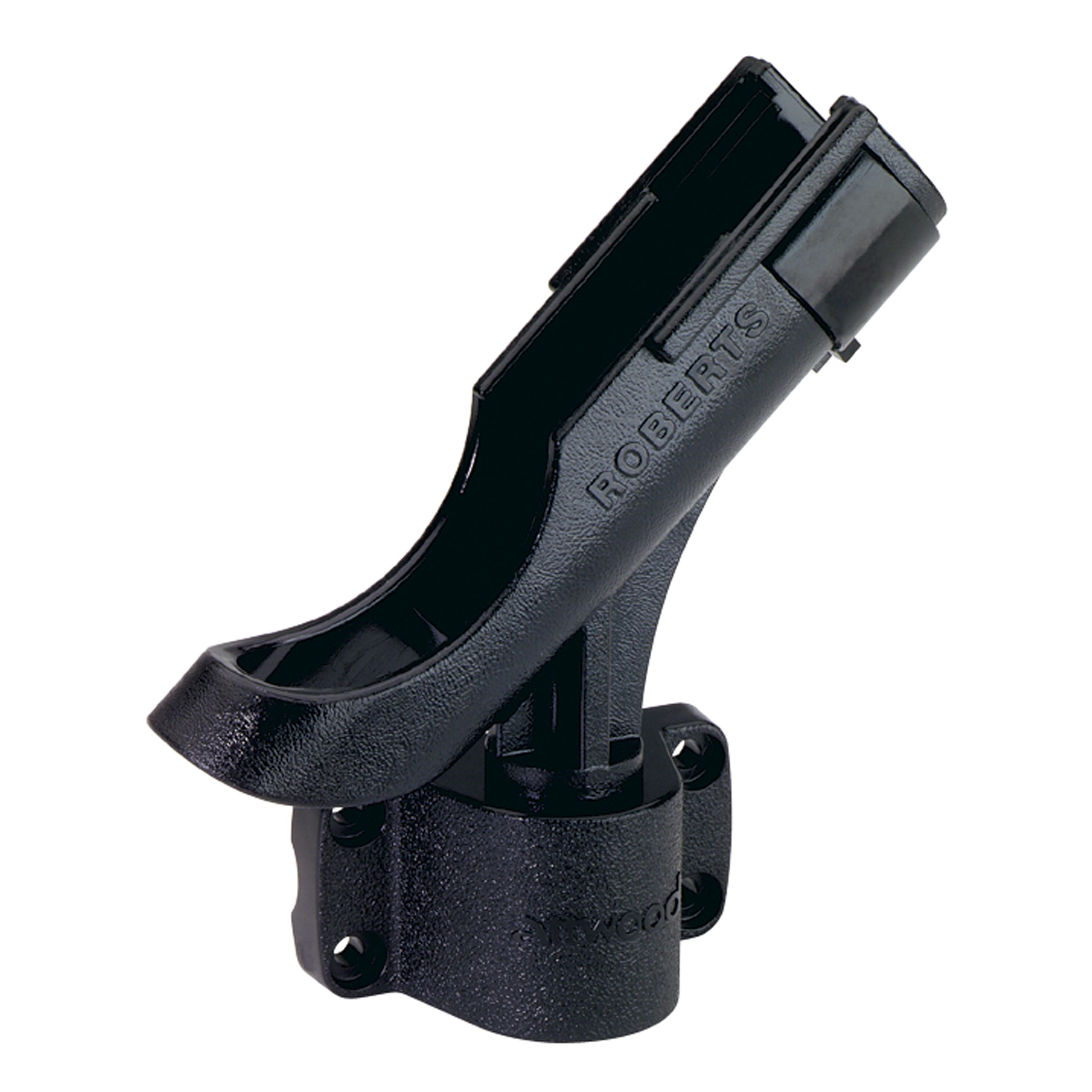 Attwood RH4646 Black 2 in 1 Non Adjustable Side Mount Rod Holder (2
