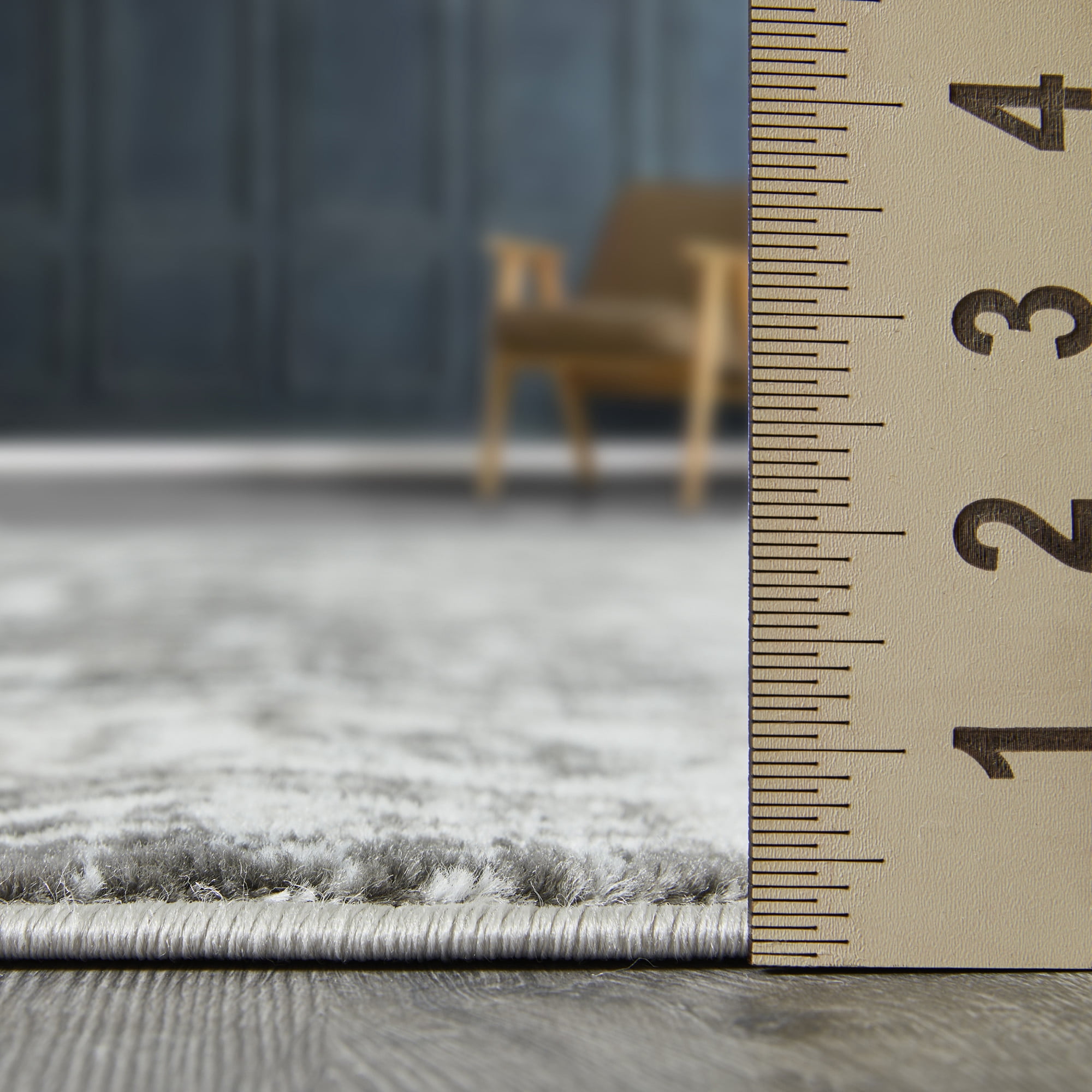 Loomaknoti Rhane Alvner 4' x 6' Gray Oriental Indoor Area Rug
