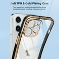 thumbnail image 2 of for iPhone 14 Pro Max Case Cute Clear Luxury Plating Bumper Slim Fit Shockproof Camera Lens Protection Soft TPU Silicone Electroplated Phone Case Cover for iPhone 14 Pro Max 6.7 inch, Black, 2 of 8