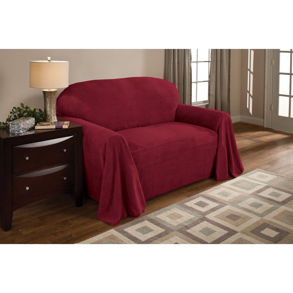 Innovative Textile Solutions 1Piece Coral Throw Sofa Slipcover