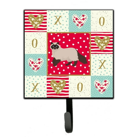

Carolines Treasures CK5587SH4 Colorpoint Persian Hymalayan Cat Love Leash or Key Holder Red 7Hx4.25W multicolor