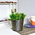 thumbnail image 1 of Handmade 100% Iron Round Modern Dusty Light Gold Coated Color 4.5 x 6.7 Inches Planters Pot 1013, 1 of 5